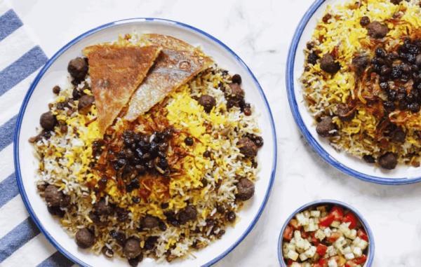 طرز تهیه قنبر پلو یا غمبر پلو شیرازی