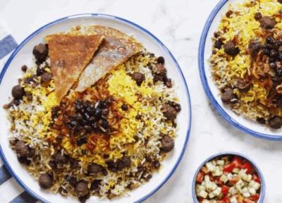 طرز تهیه قنبر پلو یا غمبر پلو شیرازی